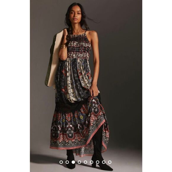 Anthropologie x Bhanuni by Jyoti Tiered Dress Size 4 - Picture 2 of 8
